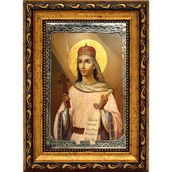 Параскева Пятница Святая мученица. Икона под старину на холсте.