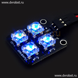 Датчик LED - 4 КУБ Синий