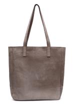 сумка шоппер капучино на молнии замша