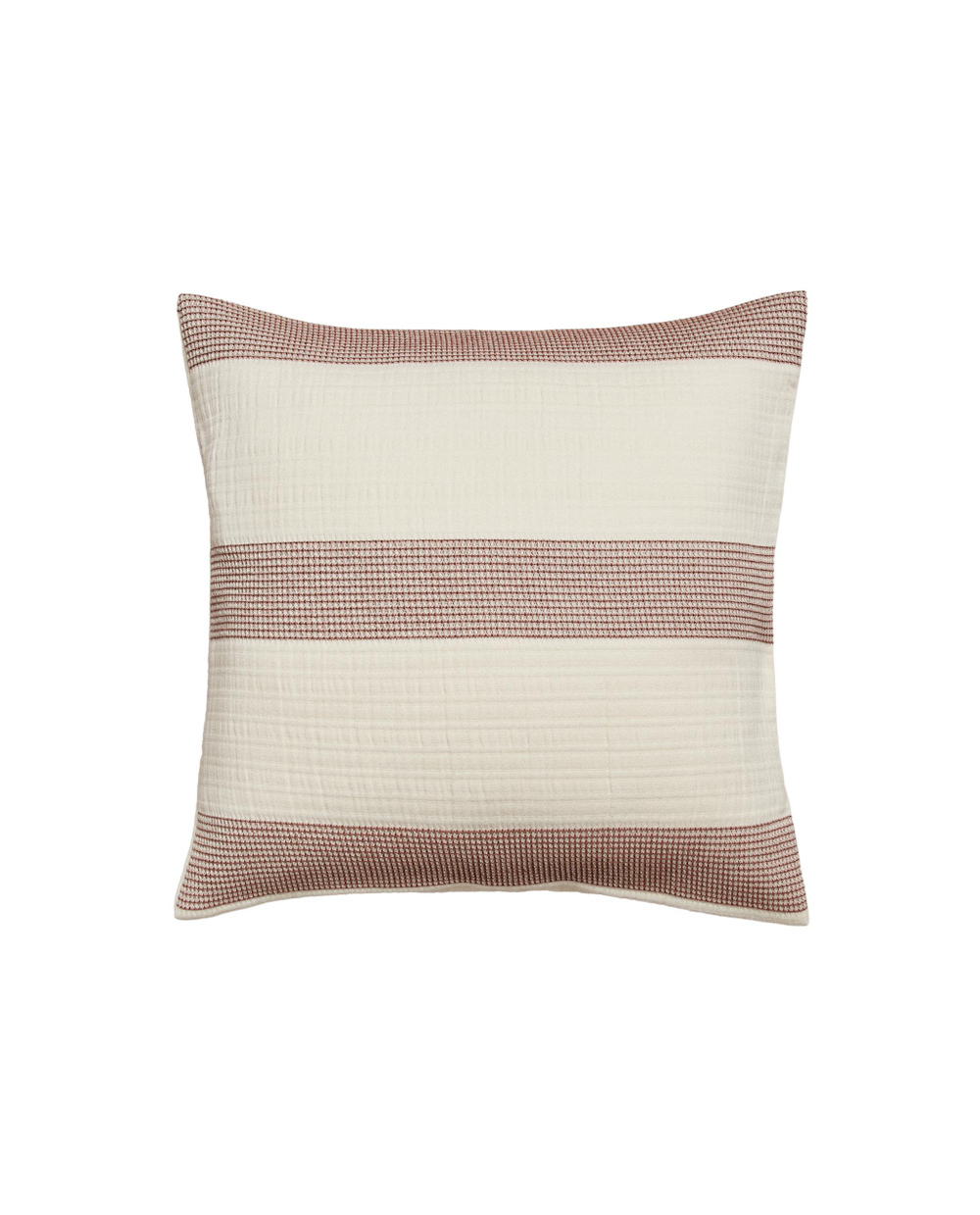 Zara Home наволочка декоративная из хлопка, терракотовый, в полоску, 40x40 см