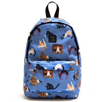 Рюкзак Zain. Коты 190. Синий