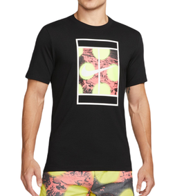 Мужская теннисная футболка Nike Court Tennis T-Shirt - black