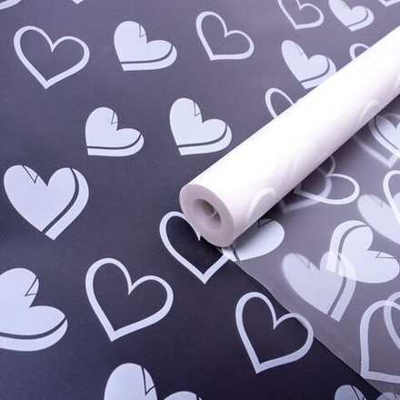 Пленка матовая "Сердечки №1" 70см*200гр