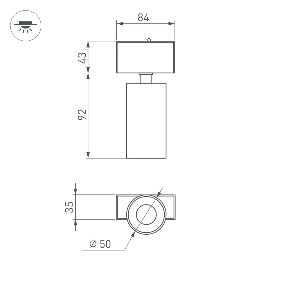 Светильник MAG-SPOT-45-R85-7W Day4000 (BK, 24 deg, 24V) (Arlight, IP20 Металл, 5 лет) 026967