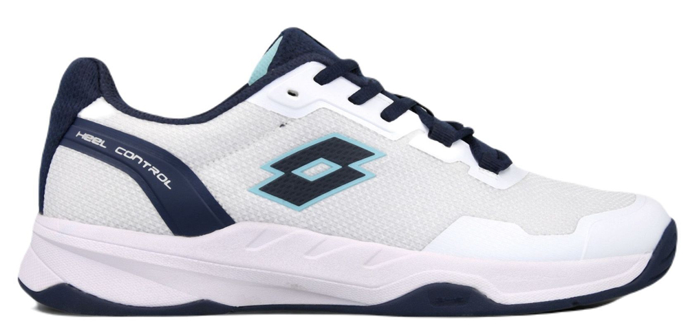 Мужские кроссовки теннисные Lotto Mirage 600 III ALR - all white/dress blue/blue