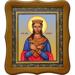 Керкира Керкирская, дева, мученица. Икона на холсте.