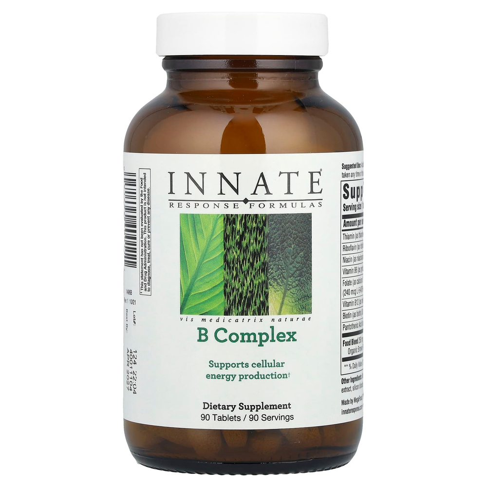 Innate Response Formulas, комплекс витаминов группы В, 90 таблеток