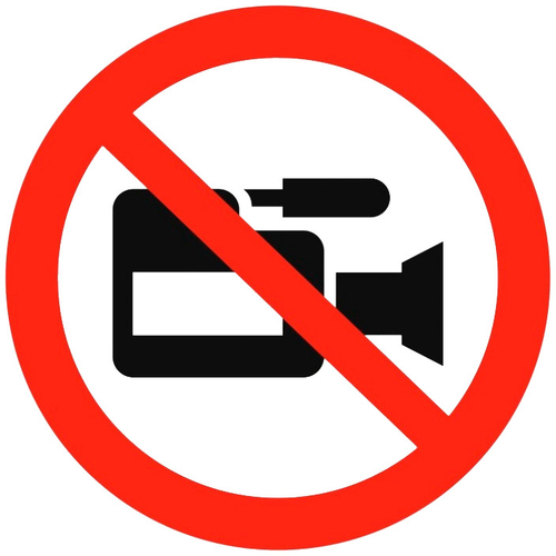 Р47 "Съемка видеокамерой запрещена"