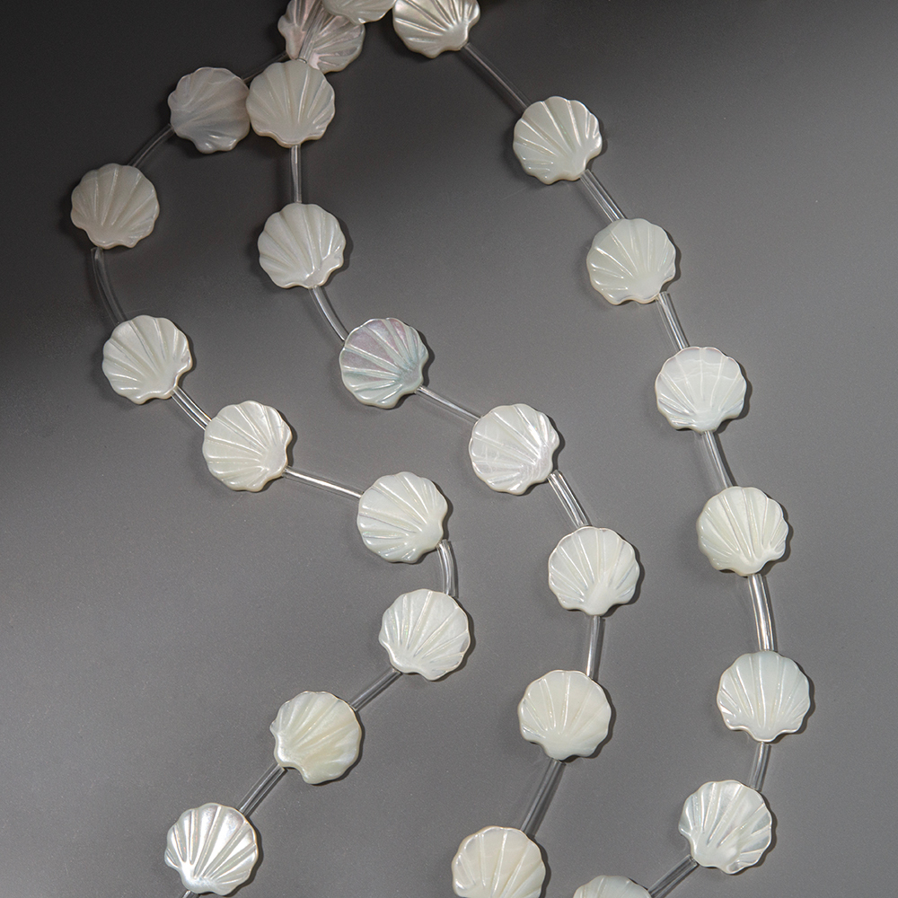 Ракушка из белого перламутра морских ракушек, 11,5*12мм