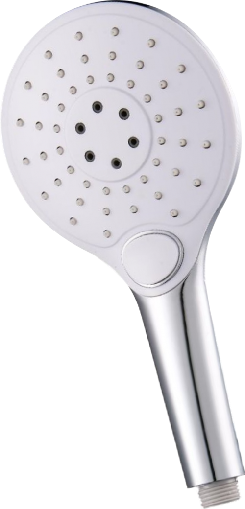 3013 Лейка для душа БЕЛЫЙ 12*24см (3-функций,кн.) HANSEN (50/1шт)