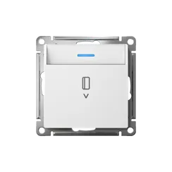 Выключатель карточный AtlasDesign 10А с подсветкой без задержки отключения механизм лотос SE ATN001314
