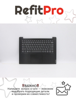Верхняя панель с клавиатурой (топкейс) для ноутбука Lenovo IdeaPad S145-14IKB. раскладка - русская, без подсветки, черная (5CB0W43376), оригинал