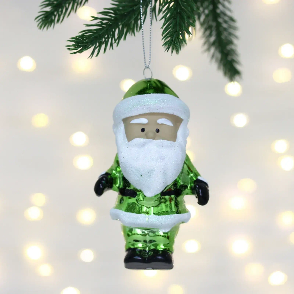 Елочная игрушка «Очаровательный дедушка» 7*6*12 см, Салатовый