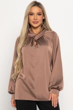 Блуза Элеонора (коричневая) Б14927-30М LT Collection