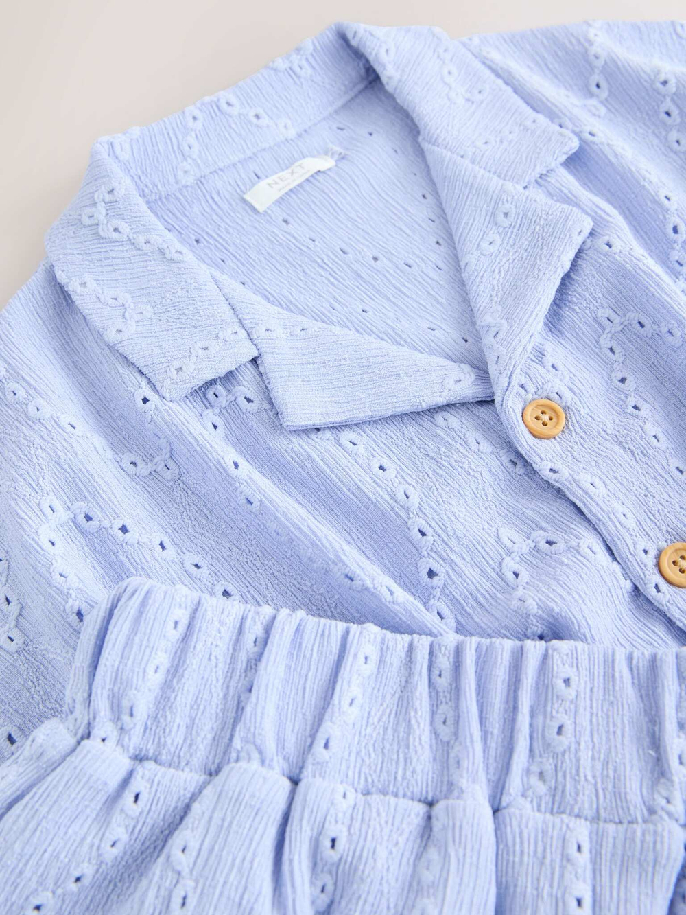 Рубашка и шорты в комплекте для девочки Next AH6-460, Голубой