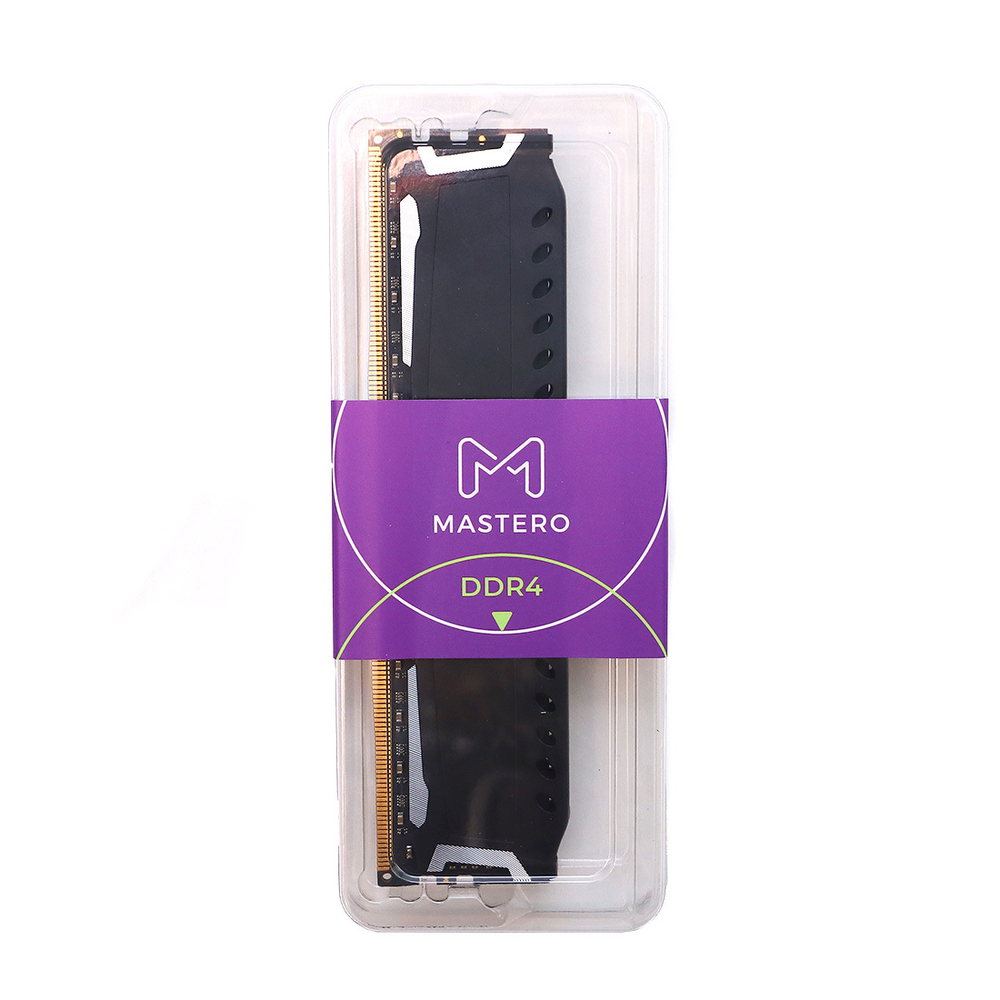 Комплект памяти Mastero DDR4 DIMM 16Гб (2х8Гб), 3200МГц, CL16, Retail, 1.35В, XMP, с радиатором (MS-OP-16G-3200-CL16-K2)