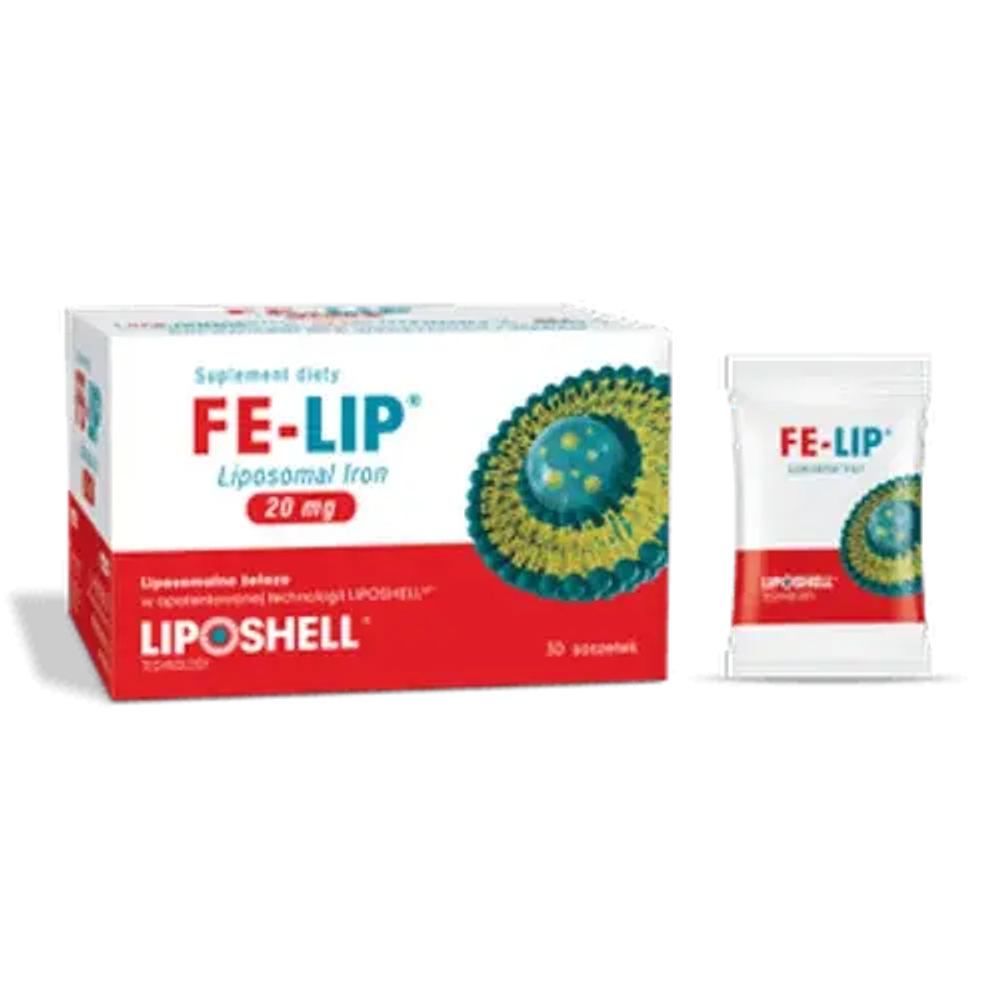 Диетическая добавка Fe-Lip Липосомальное железо 20 мг, 30 пакетиков