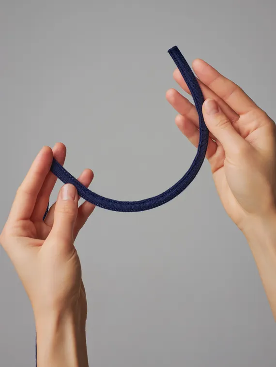 061 Туннельная лента двухшовная 10 мм, темно-синий 061