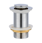 Донный клапан без перелива крышка маленькая (хром) эконом ViEiR