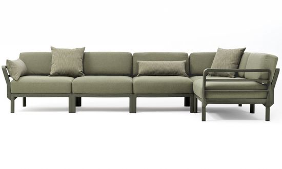 Модуль угловой пластиковый с подушками Maximo Elemento Angolo