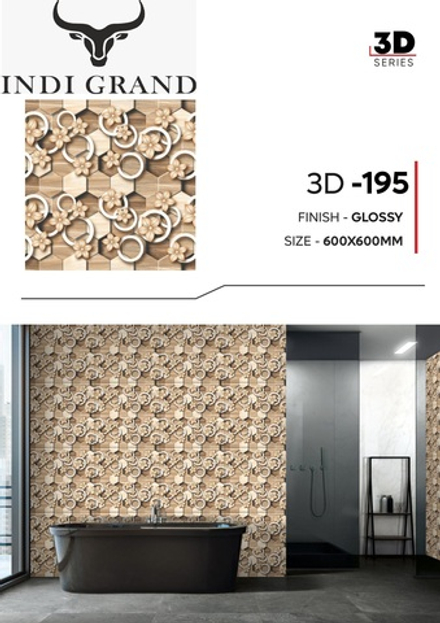 Керамогранит 3D 60х60 glossy - 195