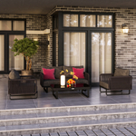 Лаунж зона Ideal Patio БЕЛЛИСА с двухместным диваном - маренго