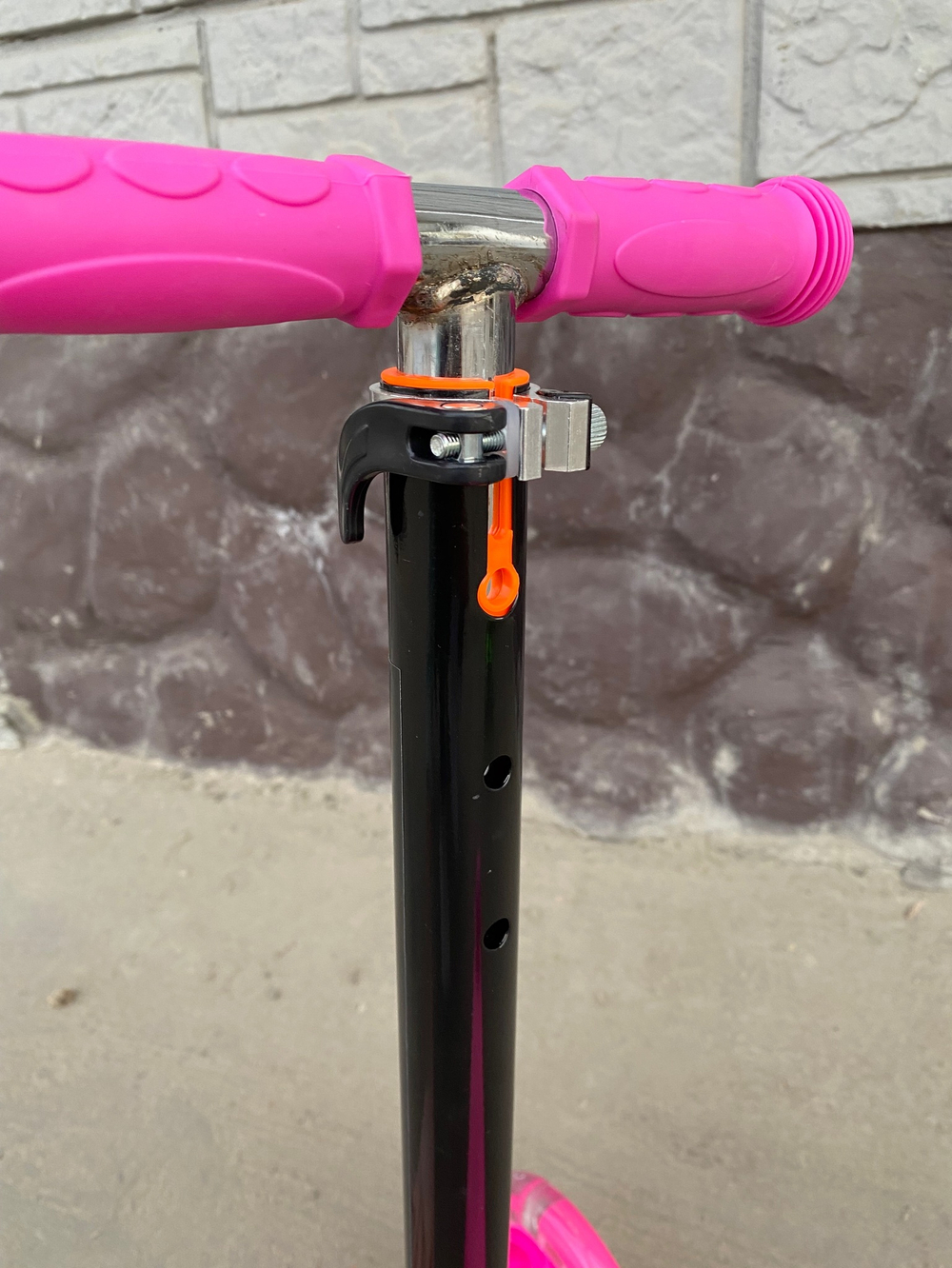 Самокат детский 3-х колесный (2 св. п 120 мм, з 80 мм) руль 54-84 см до 40 кг, розовый U000006Y