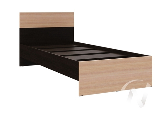 Кровать Юнона 0;9м (венге/дуб молочный)