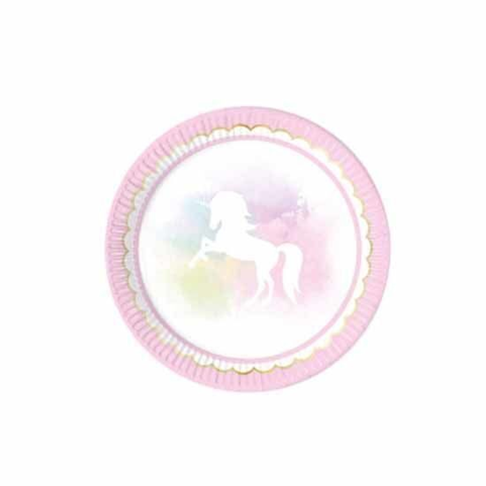 Тарелки Единорог Акварель