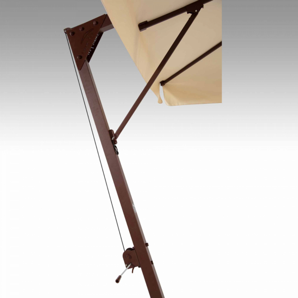 Зонт профессиональный 4х4 м Theumbrela Semsiye Evi Banana, коричневый, бежевый