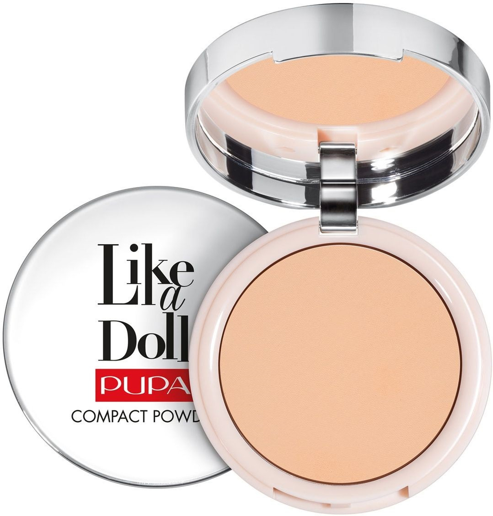 Pupa Пудра Like a Doll, компактная, тон №04, Теплый бежевый, 10 гр