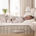 Матрас - VANNAREID IKEA/ ВАННАРЕЙД ИКЕА, 200х180 см, светло-бежевый