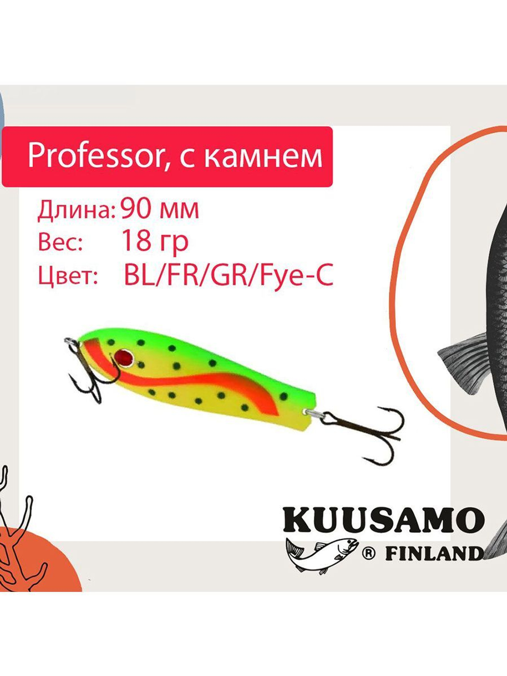 Блесна для рыбалки Kuusamo Professor