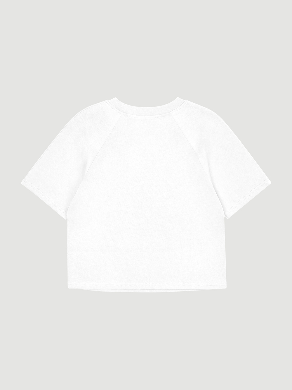 Футболка оверсайз реглан Mjölk White, из плотного хлопка