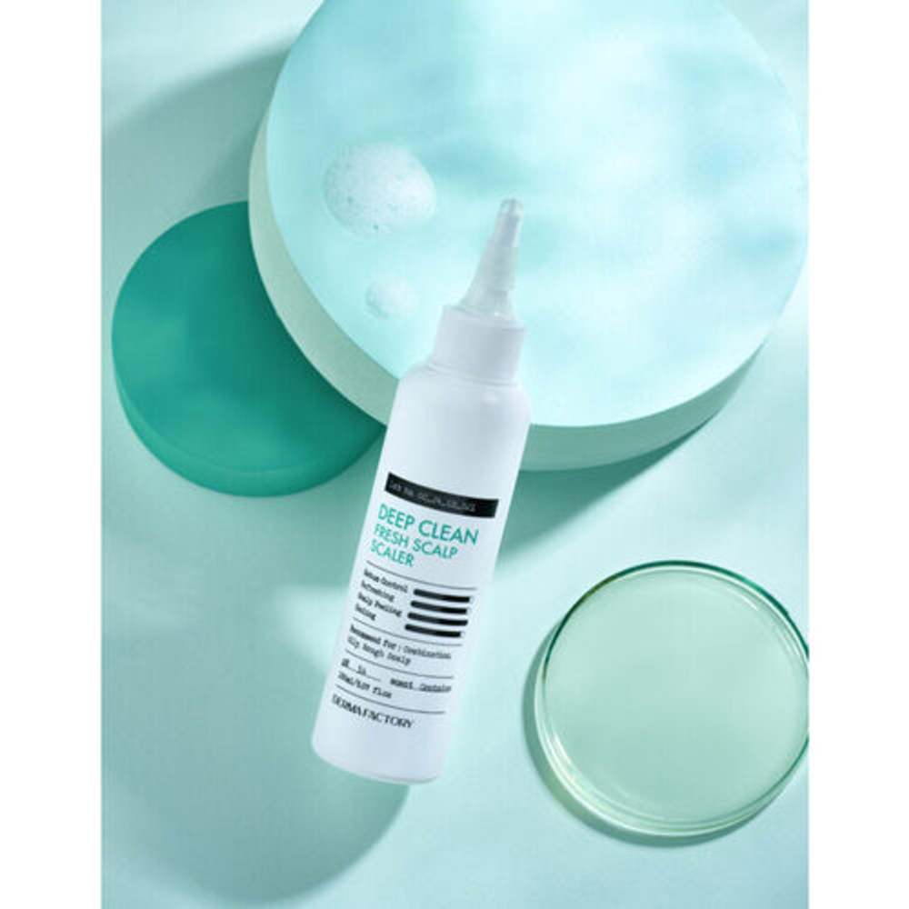 Derma Factory Сыворотка с AHA и BHA для жирной кожи головы - Deep clean fresh scalp scalper, 150мл