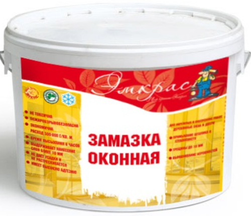 Замазка оконная 1кг (24 шт) /Денал/