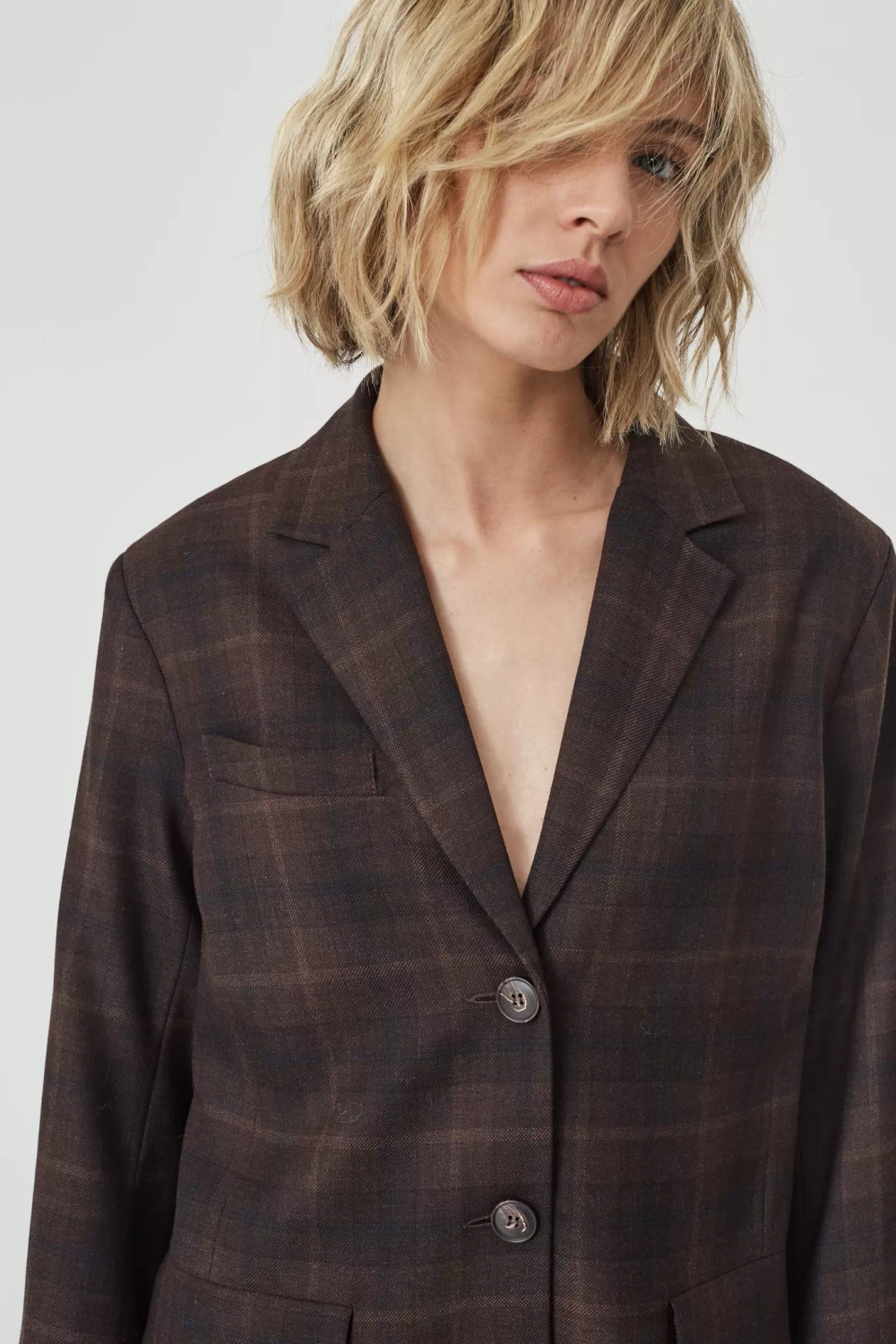 Пиджак Preston коричневая клетка