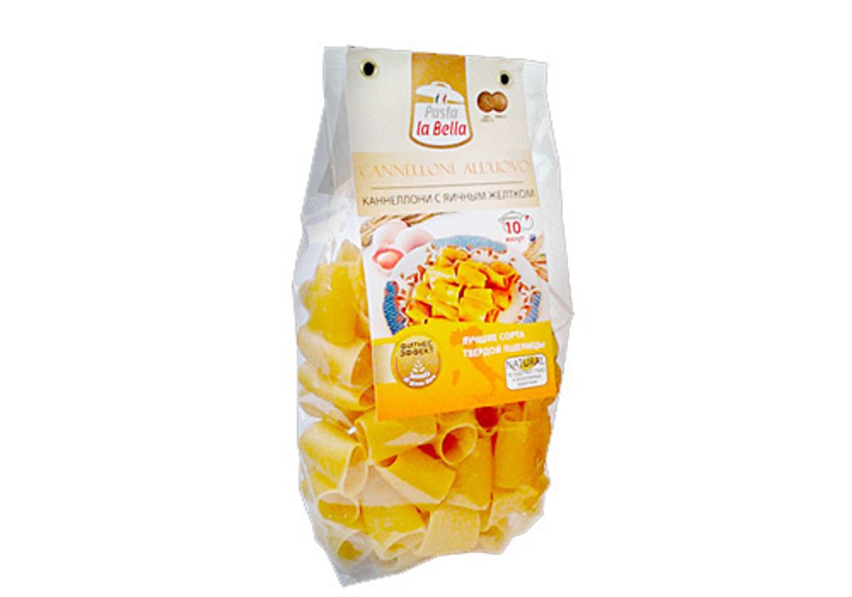 Каннеллони с яичным желтком Pasta la Bella, 250г