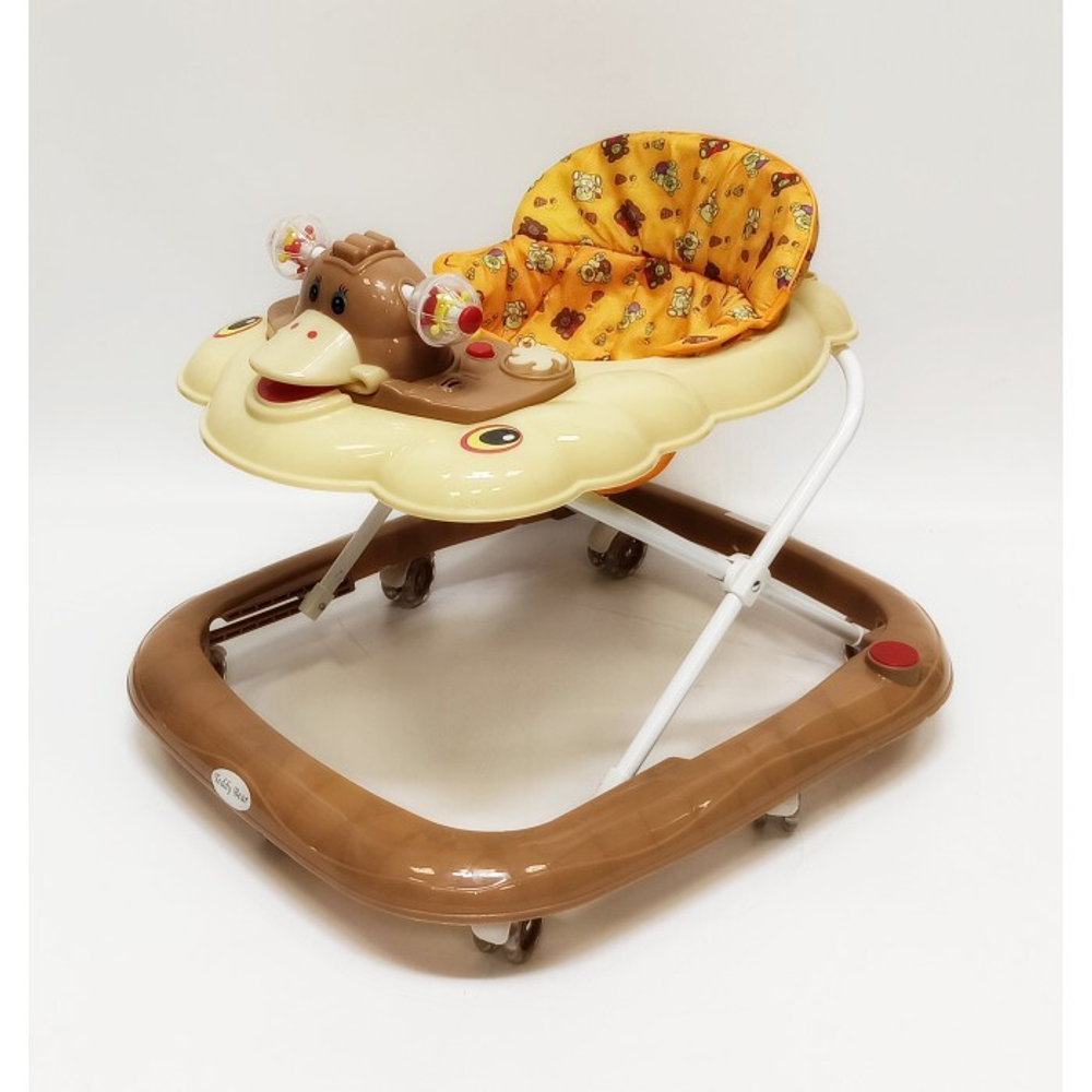 Ходунки SBL 5301 (Teddy Bear)  коричневый (силиконовые колеса)