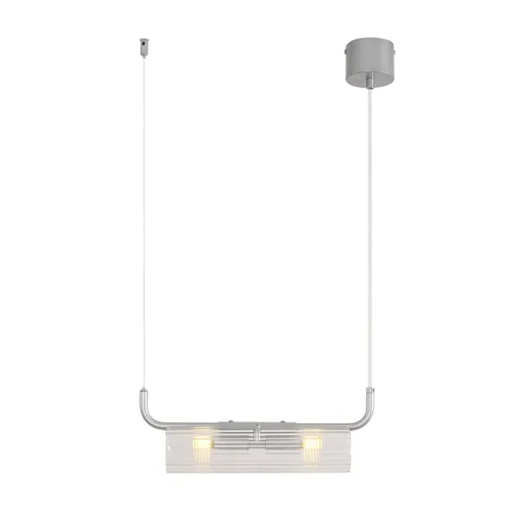 8258/2 SUSPENTIONI LN26 серебро/прозрачный, металл/стекло Подвес G9 2*20W 220V TORONTO
