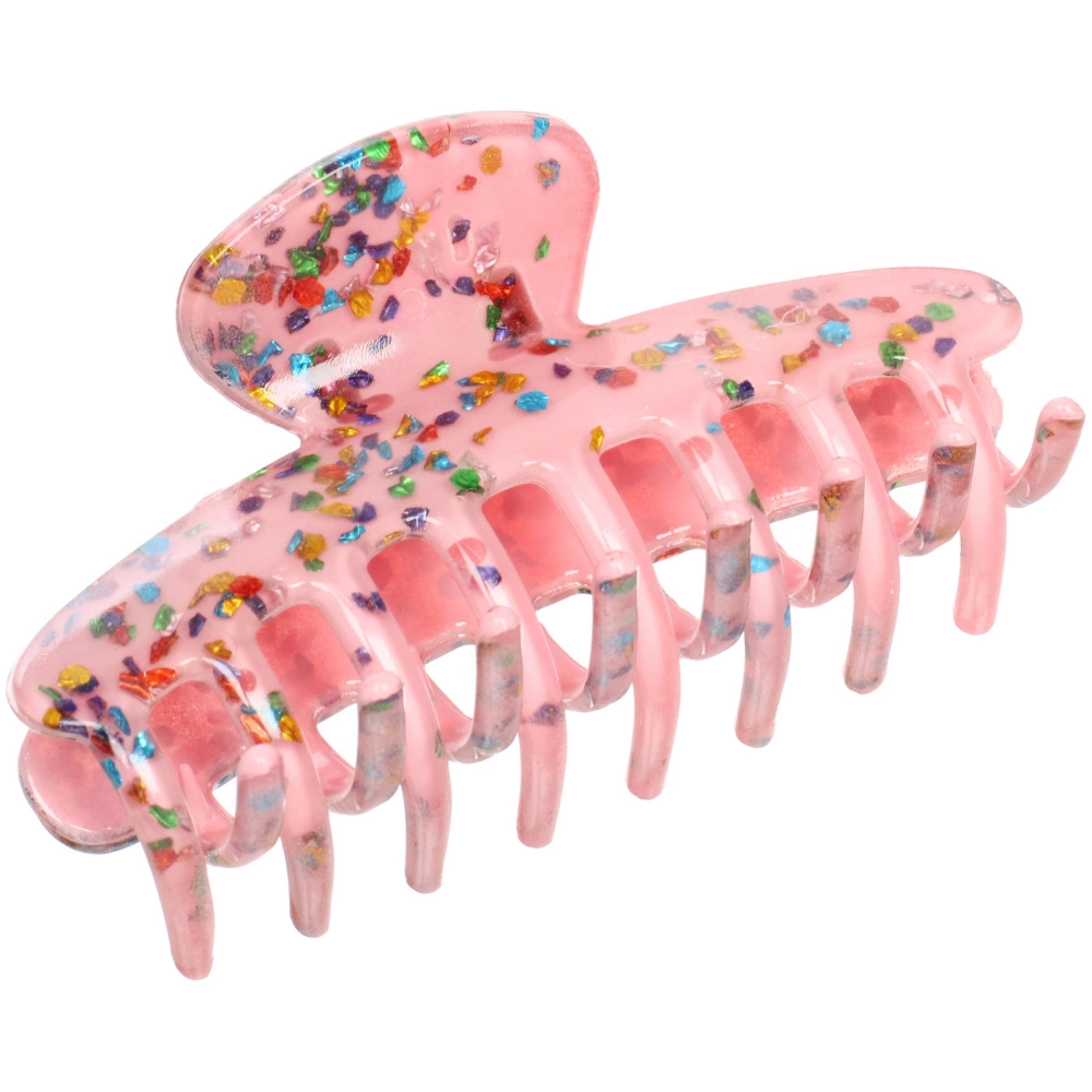 Заколка - краб для волос «AKS - VIENTO», микс 6 цветов, классика, 9,5*3,5см