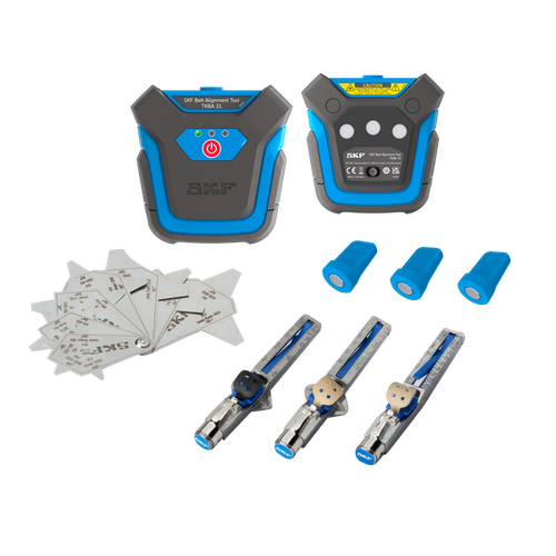 Выверка шкивов, со стороны шкива, красный лазер, 2 лазерных блока с принадлежностями для измерения ремней TKBA 31