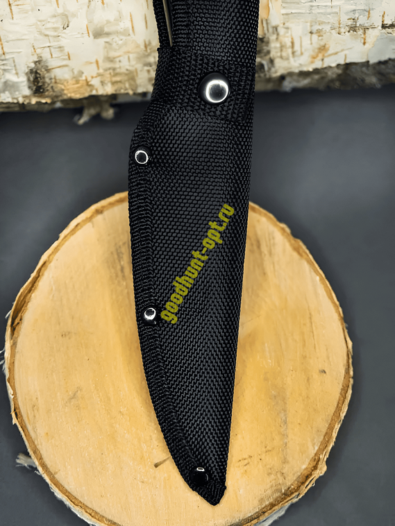 Тактический нож кованый туристический Кизлярский с ножнами Черный