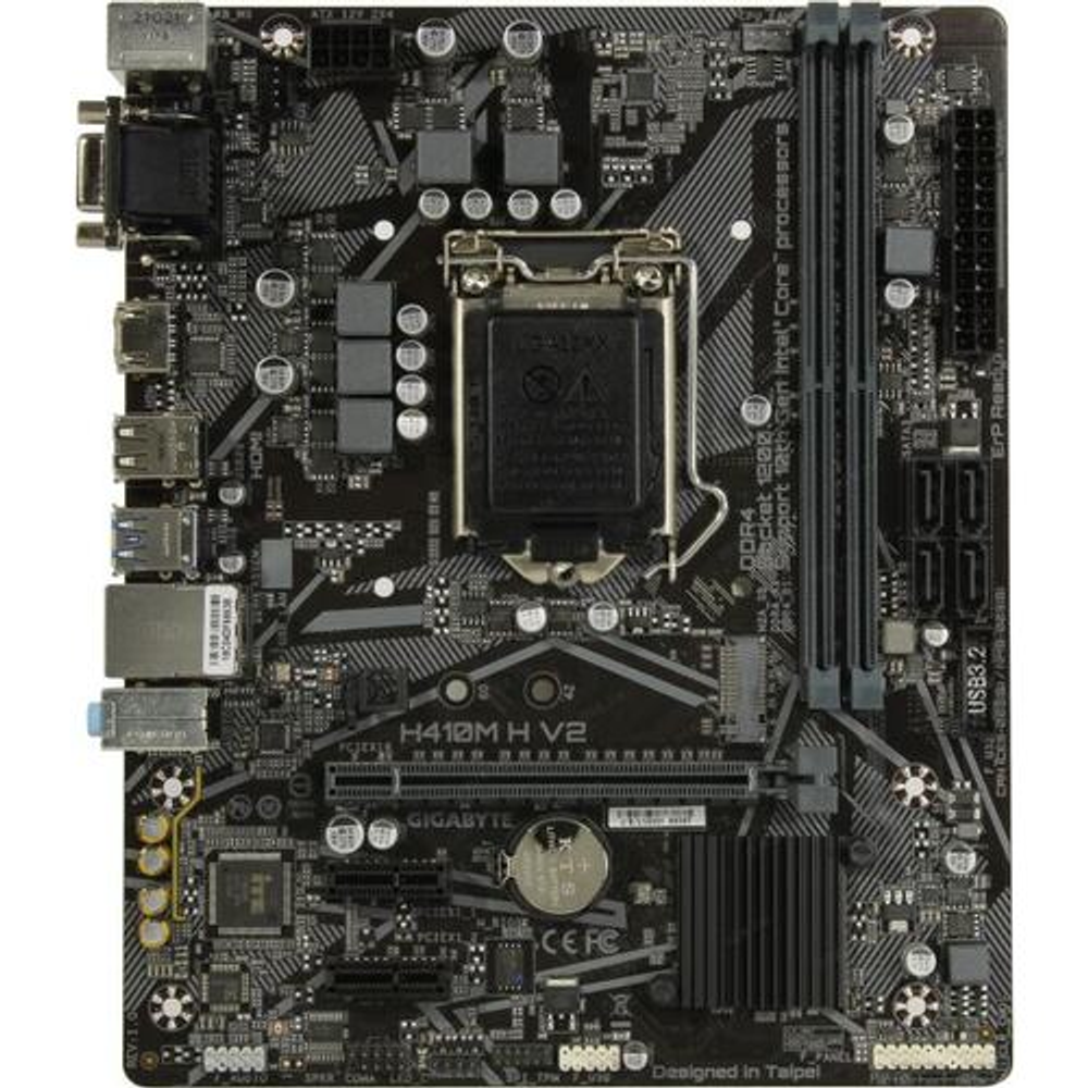 GIGABYTE H410M H V2 (RTL) LGA1200 &lt;H470&gt; PCI-E Dsub+HDMI GbLAN SATA RAID MicroATX 2DDR4