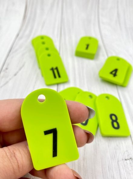 Номерки для ключей 30х50 (Комплект)