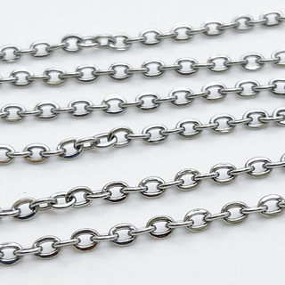 Цепочка, сталь, размер звена 3*4 мм, цена за 1 метр