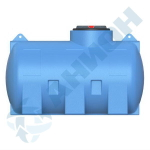 Емкость цилиндрическая горизонтальная с дыхательным клапаном, для жидкостей с плотностью до 1 г/см3 Анион 1000 л. горизонтальная (1720x920x1080см;синий) - арт.559411