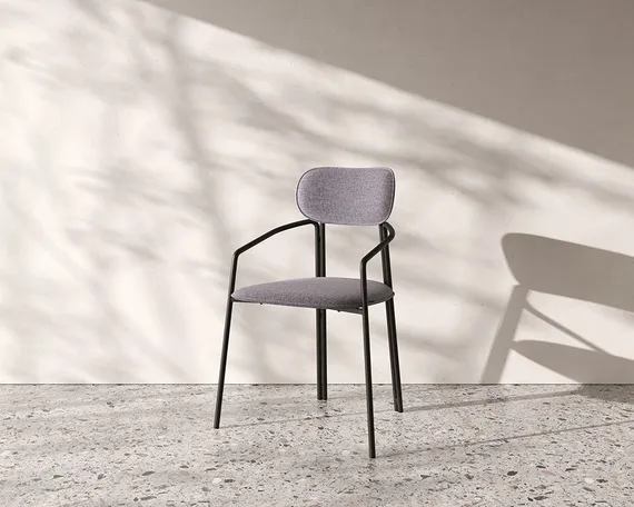 Стул Ror, Round, серая рогожка