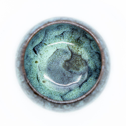 242114 Пиала НЕПРОЛИВАЙКА 150мл, l=6см, d=7.5см, керамика, бирюзовый