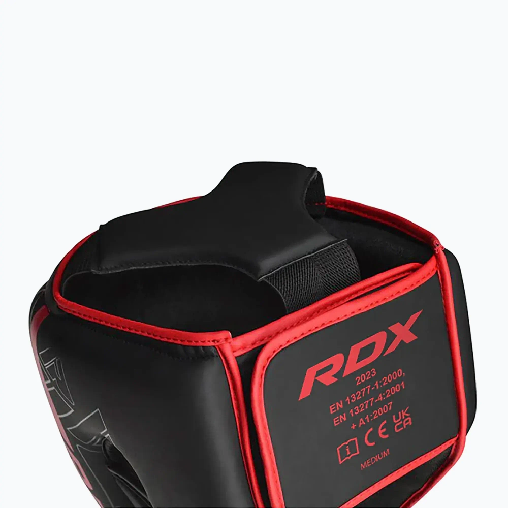 Боксёрский шлем RDX F6 красный